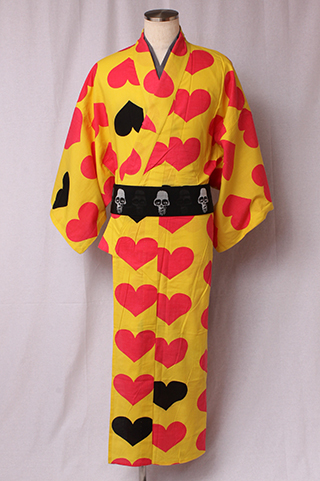 hide lemoned レモネード イエローハート浴衣 レア hide 浴衣 当時物