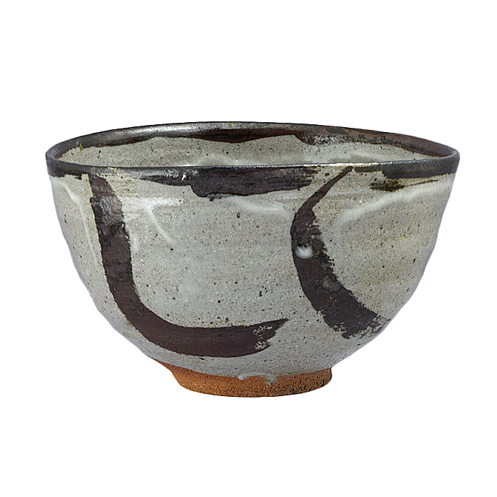 古物】茶碗 絵唐津 眞清水蔵六作〈U0728〉