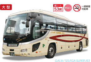 ヤサカ観光バス 京都支社 | バスラインナップ：ガーラ/セレガスーパーJ53