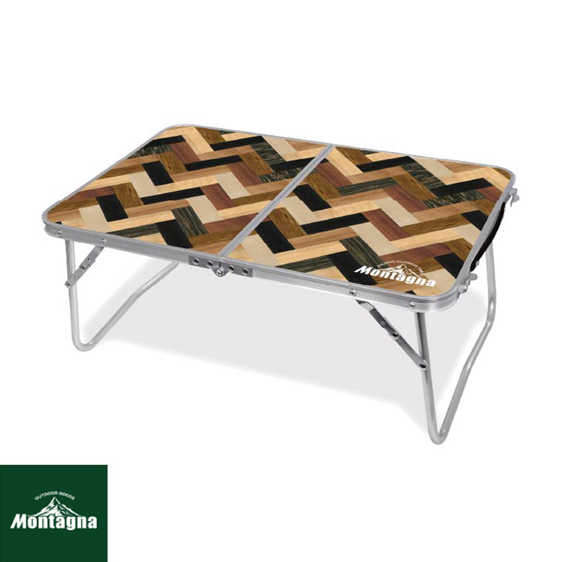 Montagna（モンターナ） ヘリンボーン柄アルミローテーブル レジャー