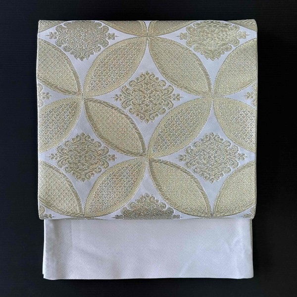 帯】 西陣織 袋帯 七宝文様 （お仕立て込み） / ことよりモール