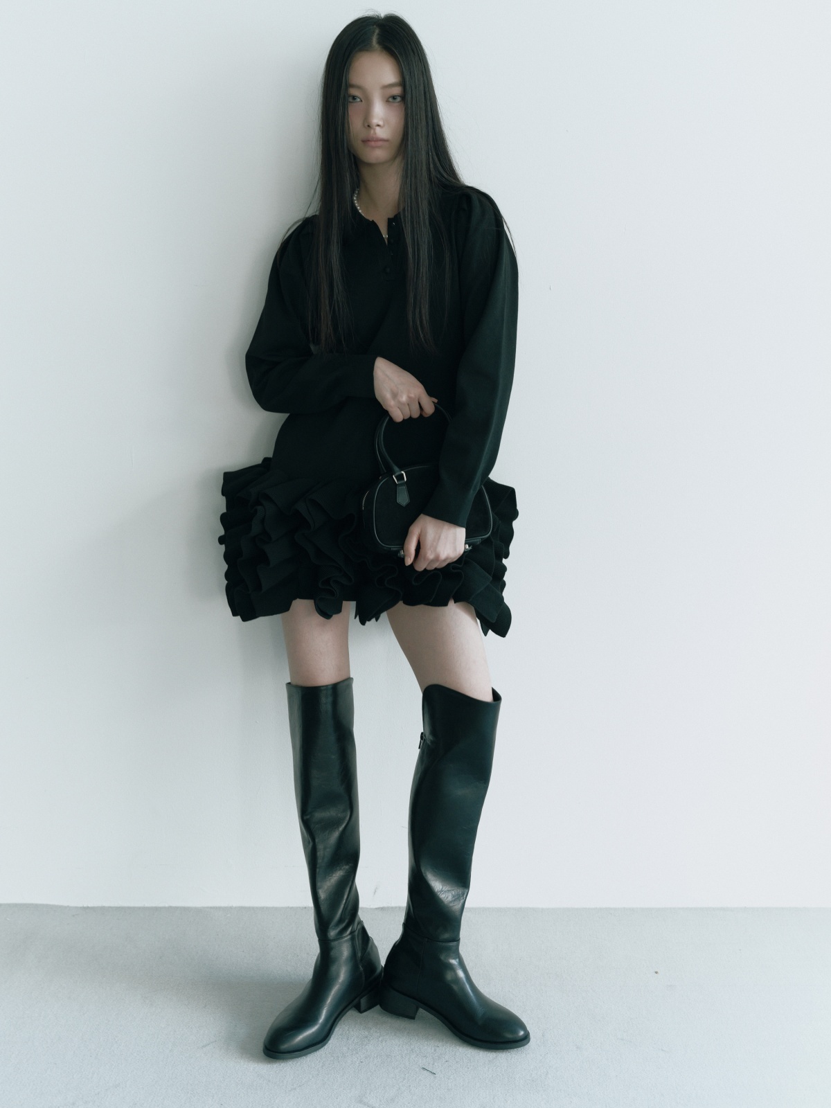 Round-top Knee-High Boots - HIAND