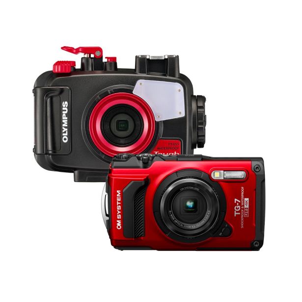 Olympus PT-059 Underwater Housing AND Olympus TG-7 Camera