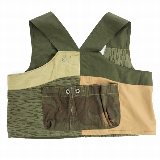 VARDE77 -MAKEOVER- MILITARY MIX VEST - HOMEDICT