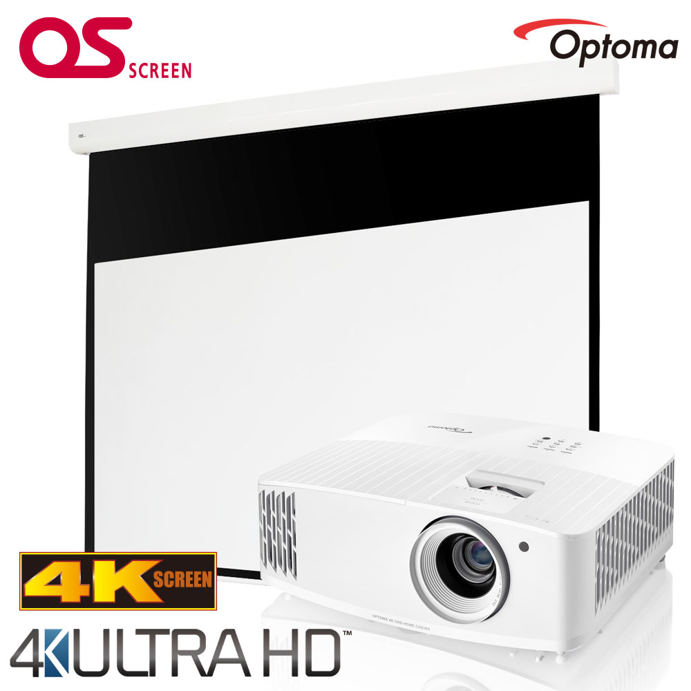 4K対応電動スクリーンセット】Optoma 4Kプロジェクター＆4K電動