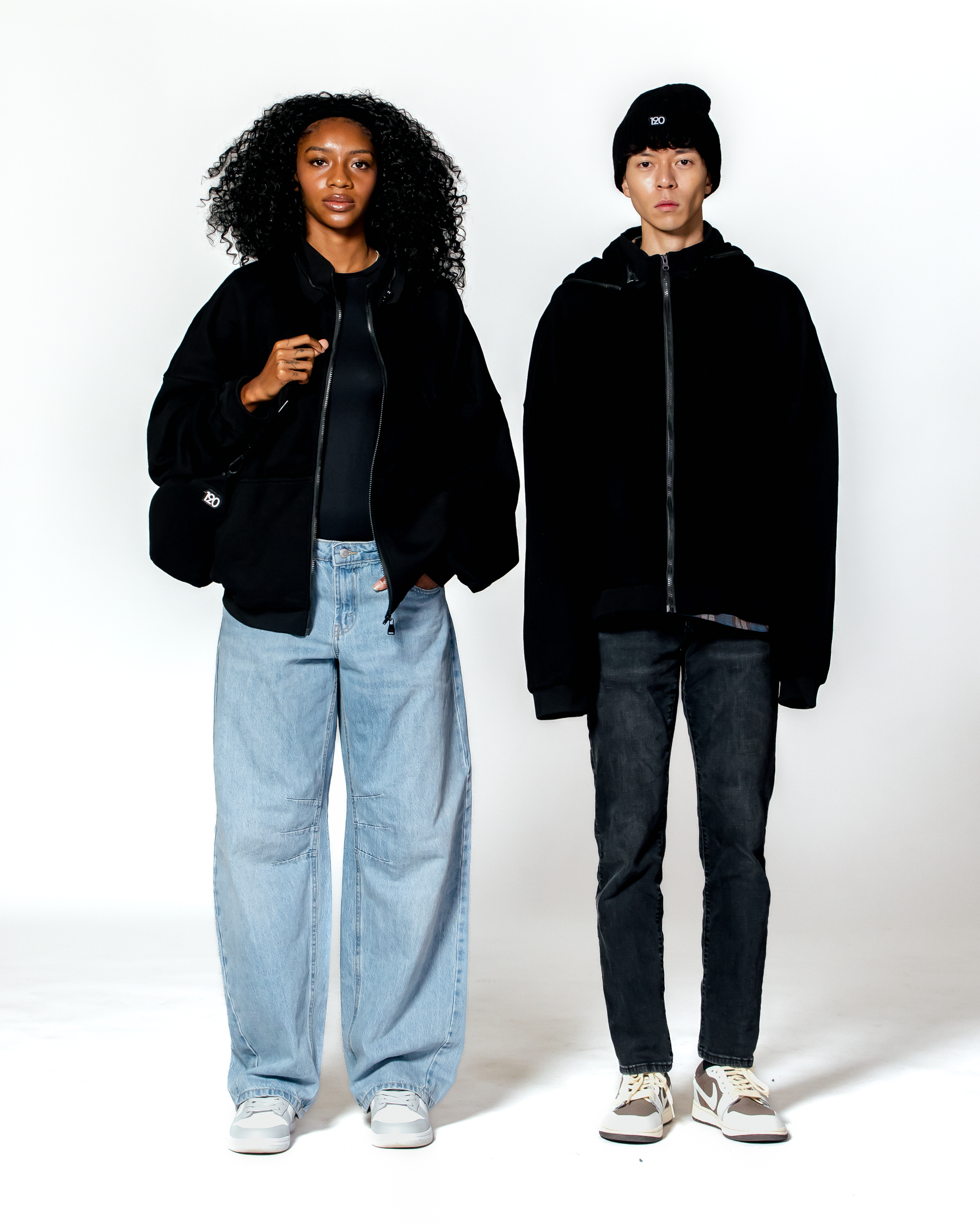 NineteenTwenty Hoodie Lite™ – Onyx | 2-in-1 Convertible Hoodie