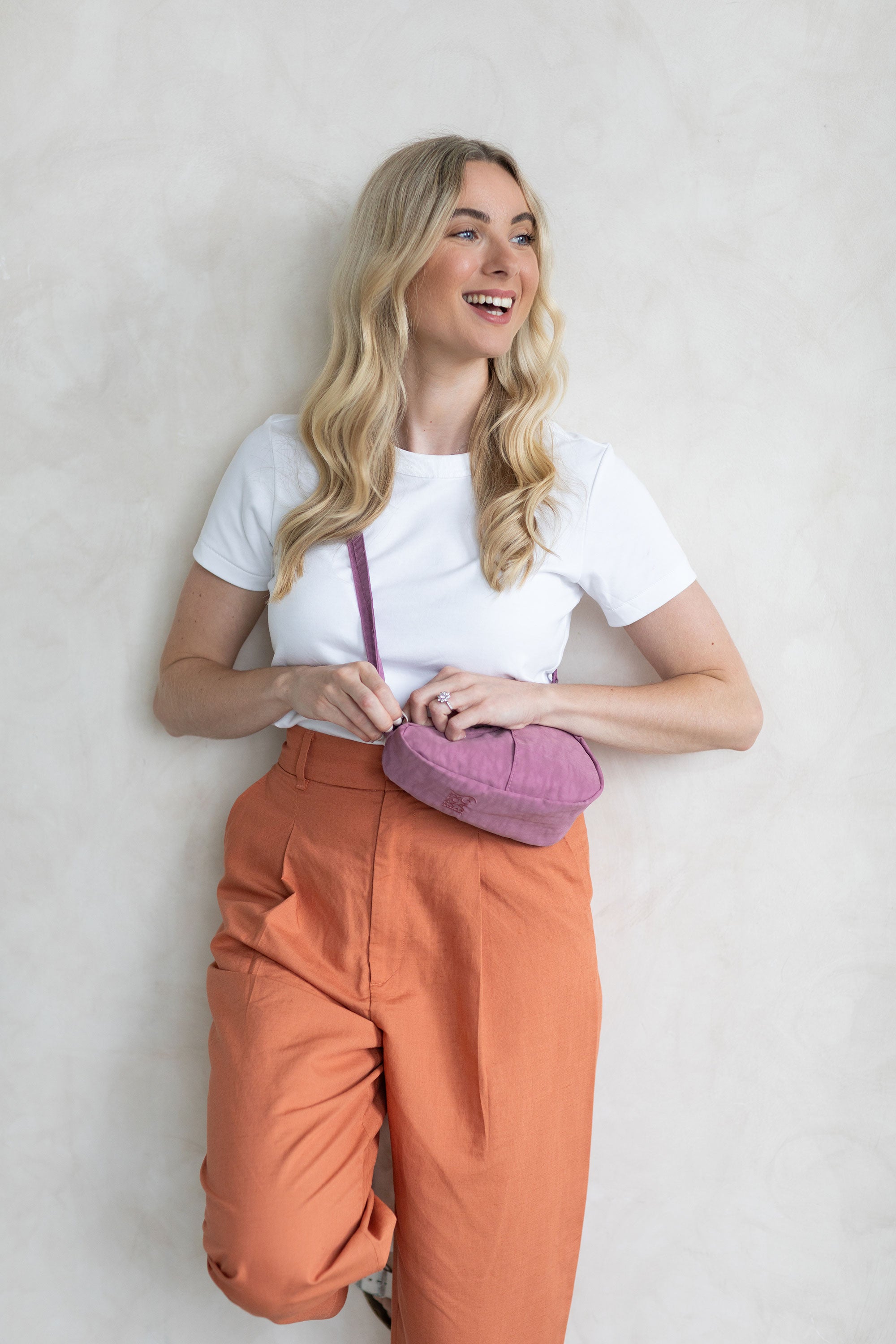 ヘルシーバックバッグ テクスチャードナイロン ミニバッグレット