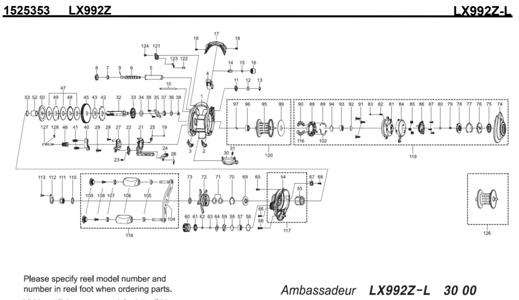 アブ純正お取り寄せパーツ：納期1ヶ月】LX992Z-L 製品コード：1525353