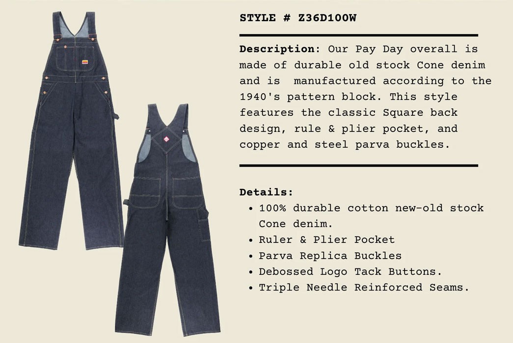 Resurrecting Pay Day - Cockpit USA's Revival of a Classic Workwear