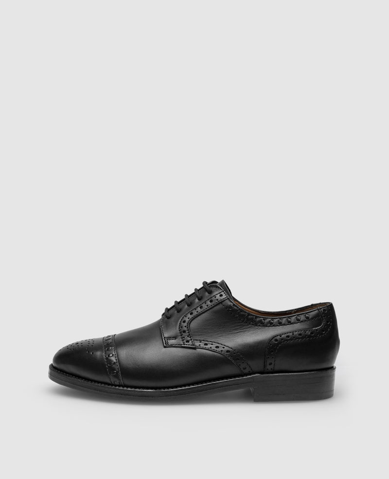 London Half-Brogue SC - Black – Heinrich Dinkelacker