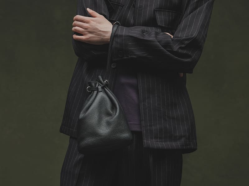 ソフトシュリンクレザー 巾着ポーチ | TC-DP | エルゴポック公式