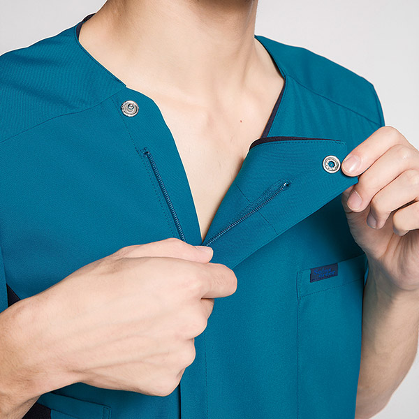 FOLK/フォーク-7025SC-17】メンズジップスクラブ(ダークネイビー