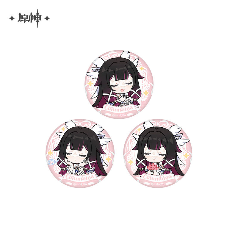 原神 コロンビーナ・新月の祝福 ちびキャラ缶バッジ ランダム単品