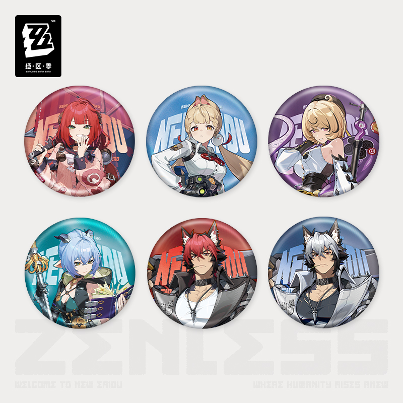 ゼンレスゾーンゼロ 立ち絵 缶バッジ 怪啖屋 - HAKUTEA