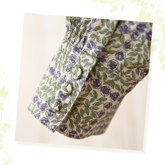 リバティ スリーピング・ローズ 仕立て ふんわりオーバーブラウス