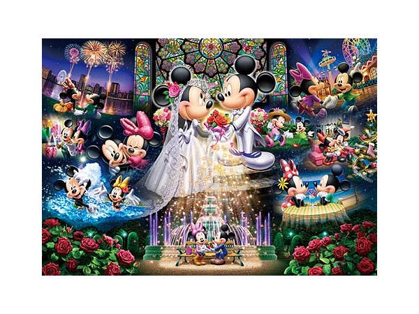 婚礼衣装のふたり (ミッキー・ミニー) 1000ピース (51cm x 73.5cm