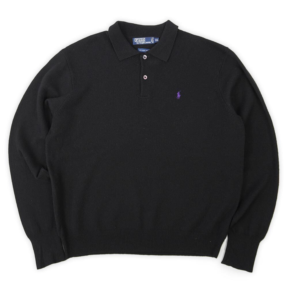 90's Polo Ralph Lauren ラムウール ニットポロ 