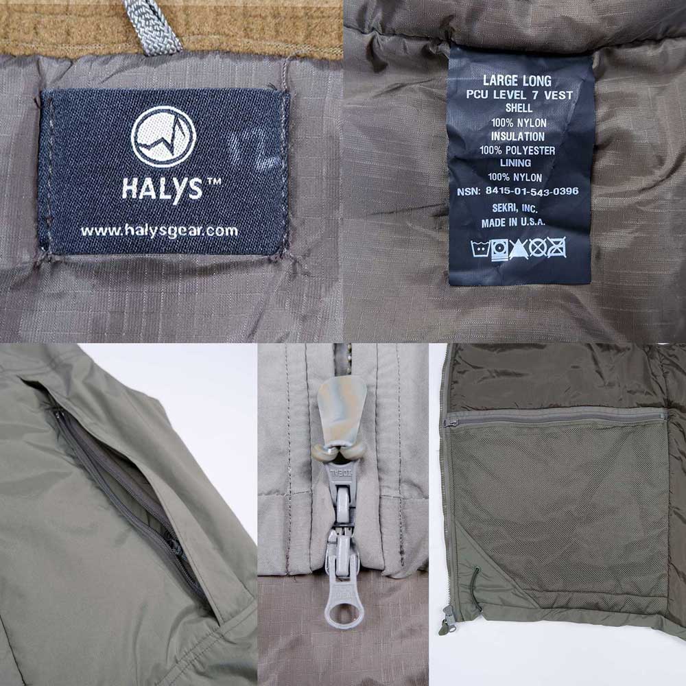 SEKRI HALYS PCU Level7 プリマロフトベストmtp089a2104000253