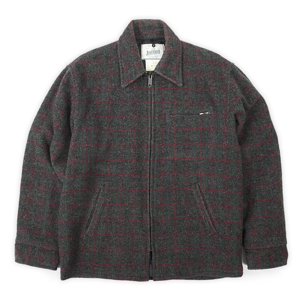 70's JOHNSON WOOLEN MILLS ウールスポーツジャケット 