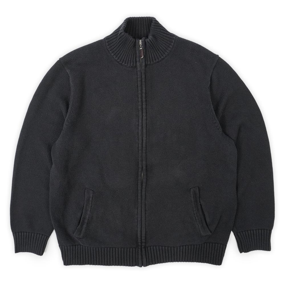 00's L.L.Bean コットンドライバーズニット “BLACK”mtp07291301750161