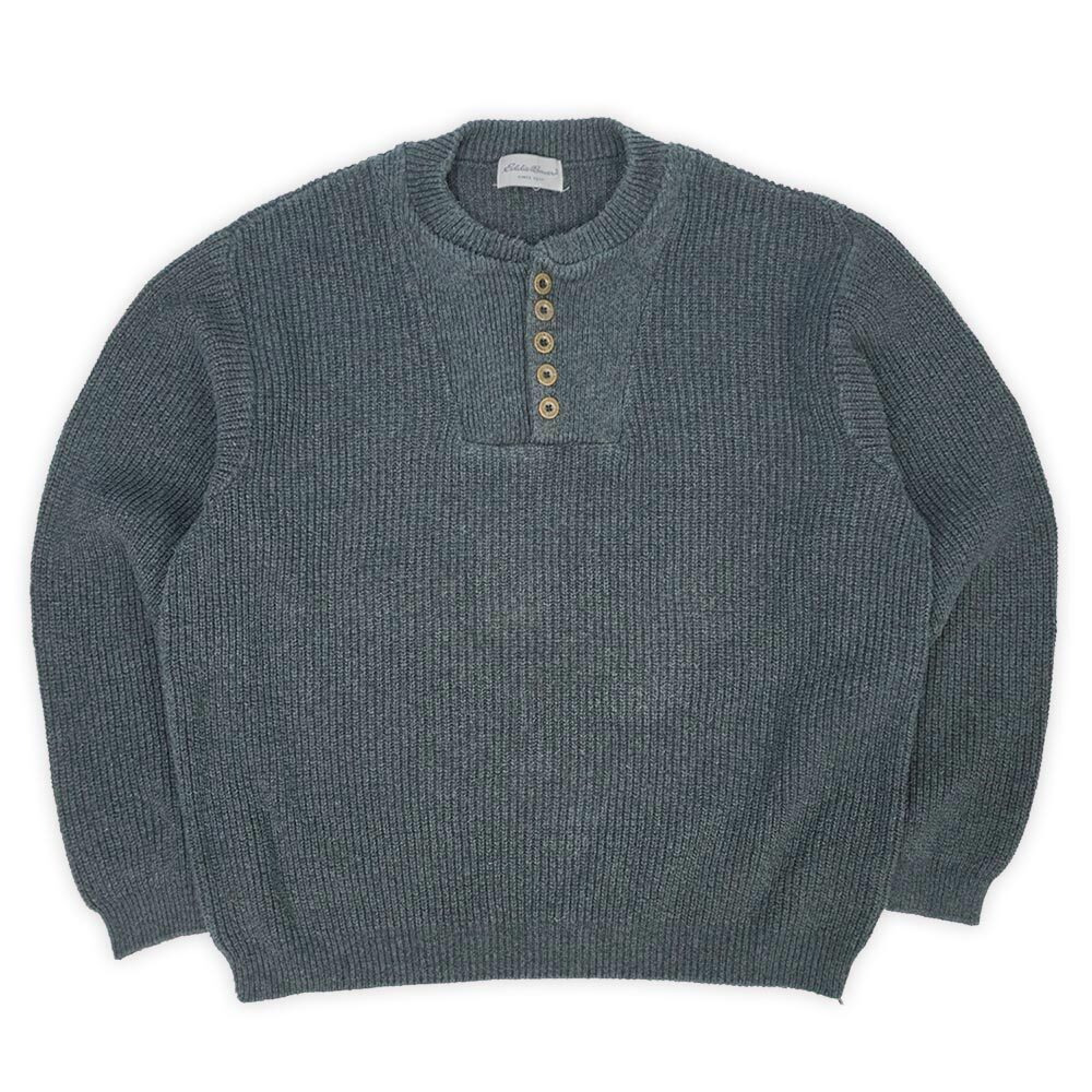 00's Eddie Bauer コットンジープニット 
