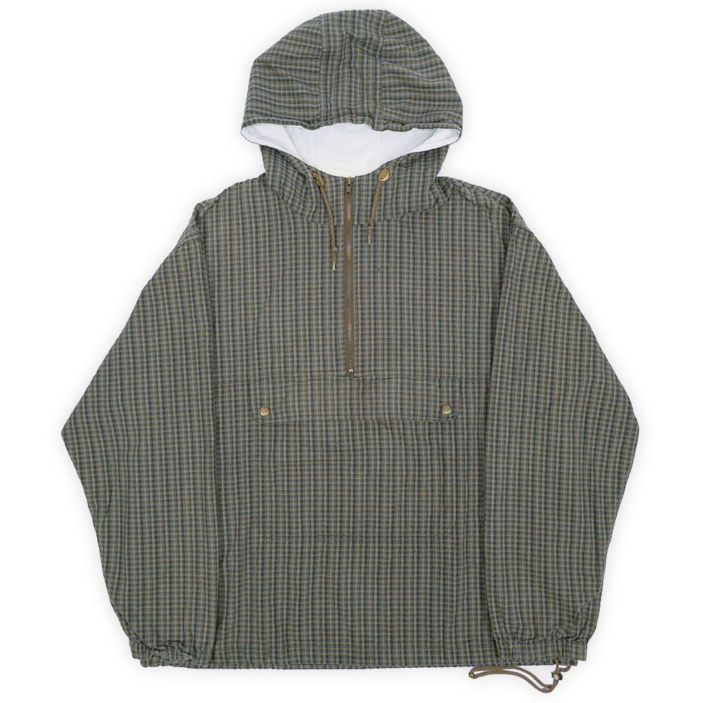 80-90's Eddie Bauer チェック柄 コットンアノラックパーカー 
