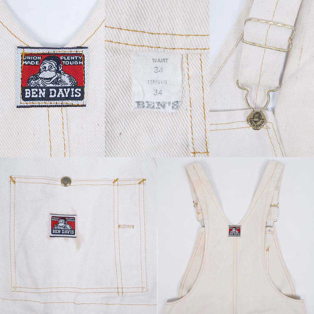 80's BEN DAVIS ダブルニーオーバーオール “MADE IN USA