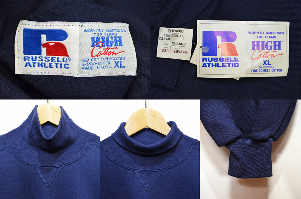 90's RUSSELL タートルネックスウェット “DEADSTOCK” - used&vintage