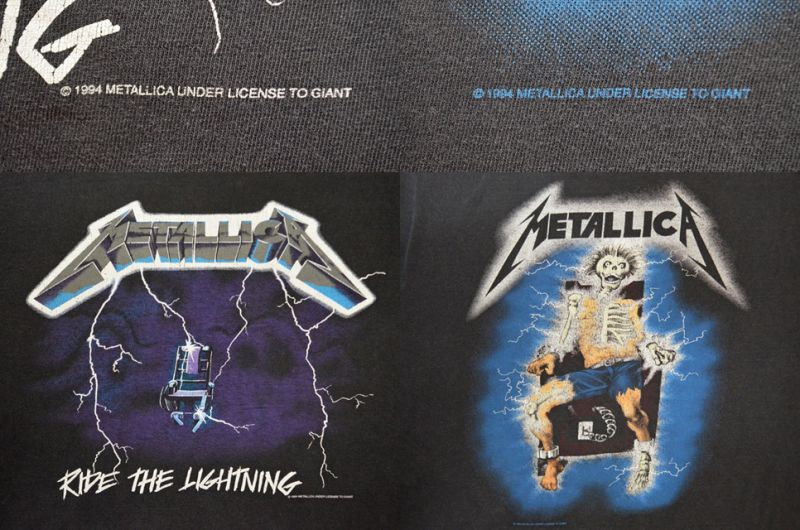 90's METALLICA プリントTシャツ “RIDE THE LIGHTNING” - used&vintage