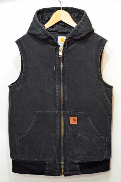 90-00's Carhartt フード付きダックベスト “BLACK” - used&vintage box