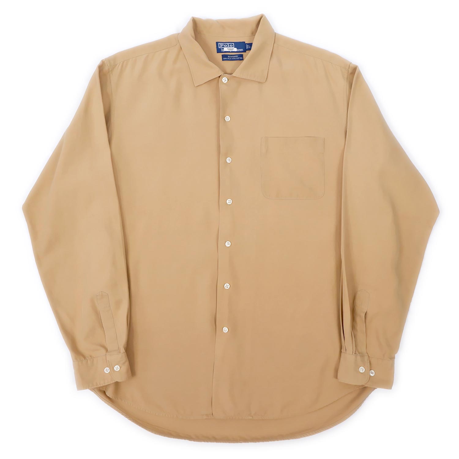 90's Polo Ralph Lauren シルクコットンシャツ 