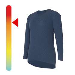 ひだまり本舗本店｜チョモランマ 婦人長袖丸首インナー詳細