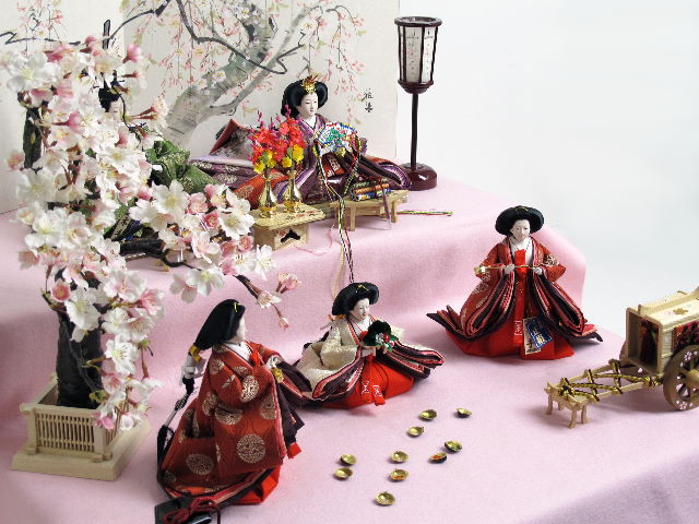 伝統的なひな人形セット ※オマケ付き 伝統的なひな人形セット