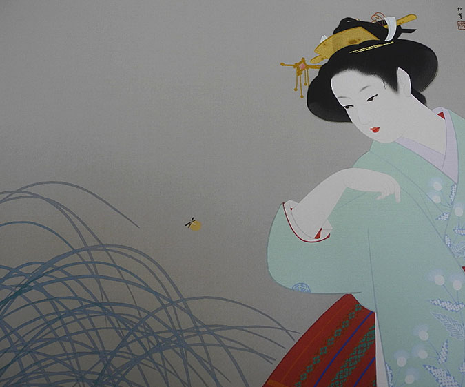 9982] 上村松園 複製画 「新蛍」 工芸印刷 - 広田屋 ブランド質屋通販