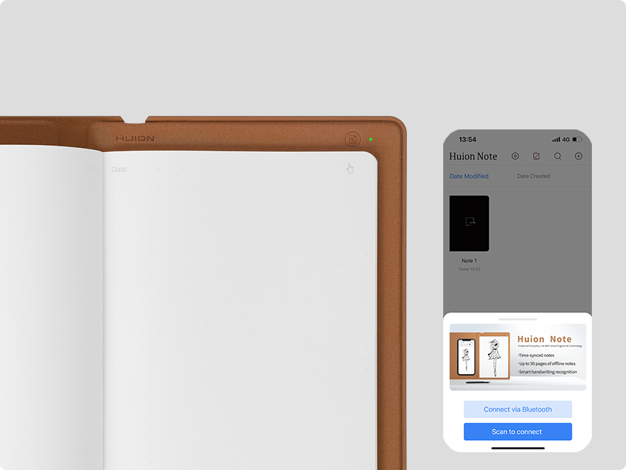 Huion Note - Smart Digital Notebook for Writing and Drawing