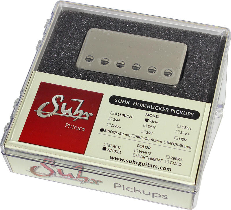 Suhr SSH+ Bridge Pickup, Raw Nickel, 53mm | Humbucker Music