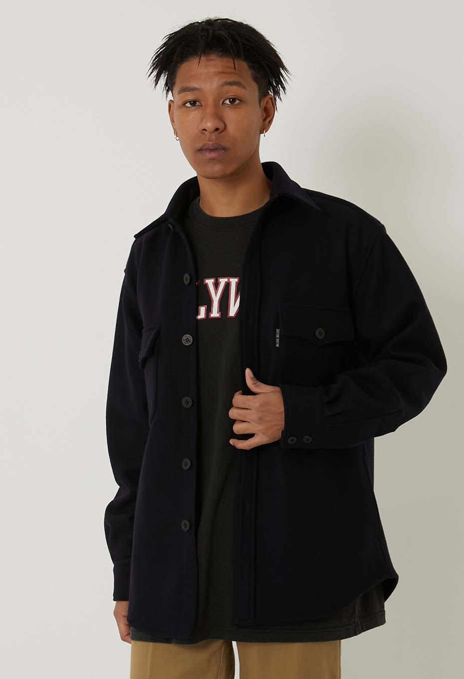 ニットメルトン CPO シャツジャケット | BLUE BLUE | ハリウッドランチ