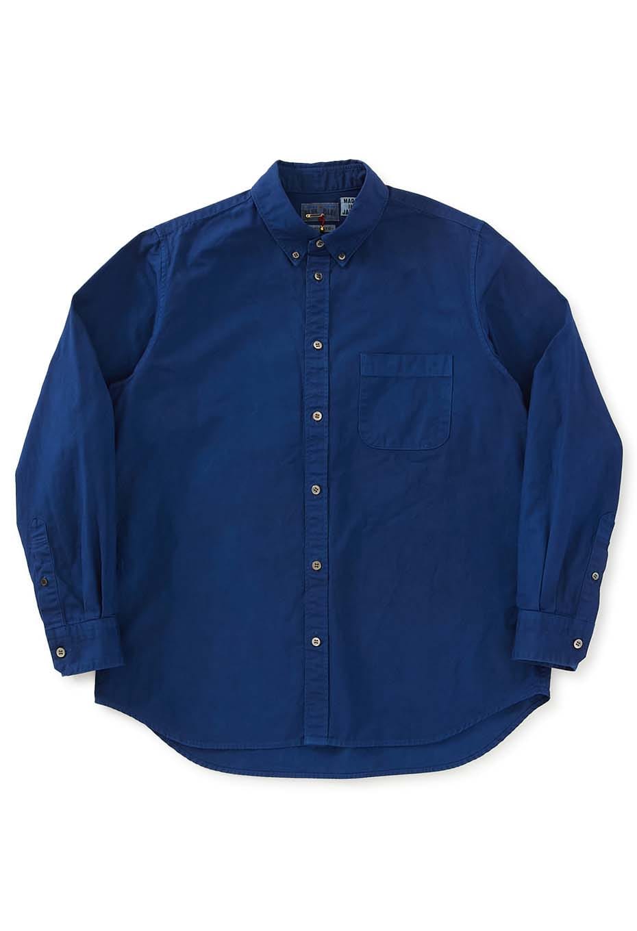 ファインオックス ホンアイ ボタンダウン ロングスリーブシャツ | BLUE