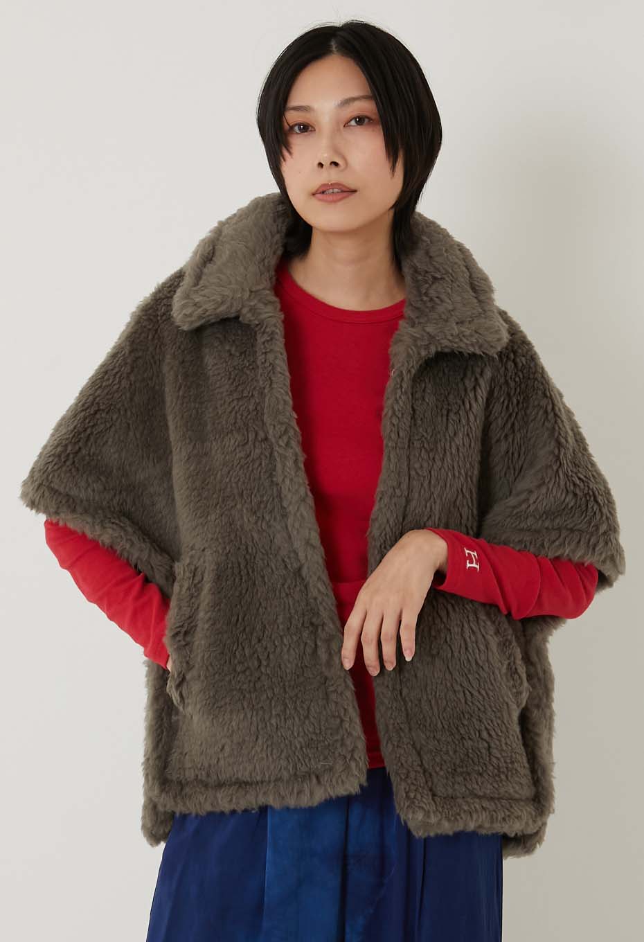 TICCA /ウール ファーポンチョ | TICCA | ハリウッドランチマーケット