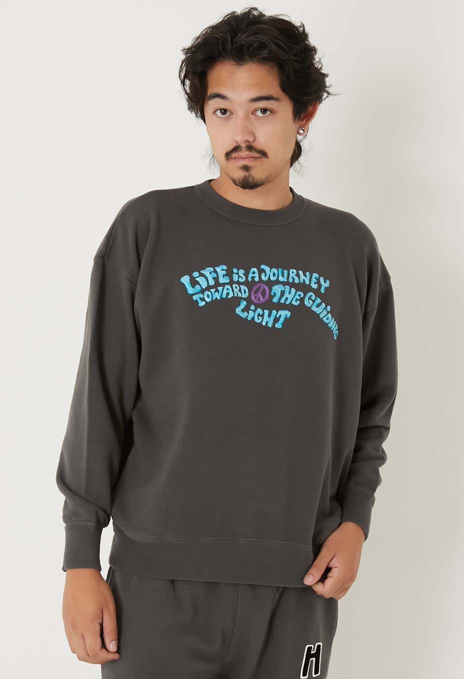 LIFE IS JOURNEY メランジ エンブロイダリープルオーバー | HOLLYWOOD