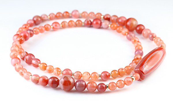 一点もの】南紅瑪瑙の天珠ネックレス-002|パワーストーンのヒーリング