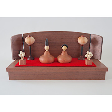 三浦木地のろくろ細工のひな人形：生活・くらし：百町森