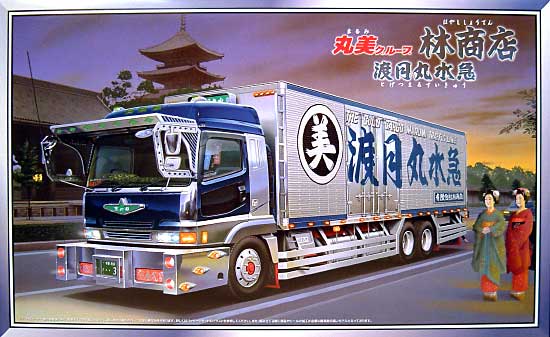 1/32 大型デコトラ 林商店 渡月丸 (ロング保冷車） アオシマ文化教材社