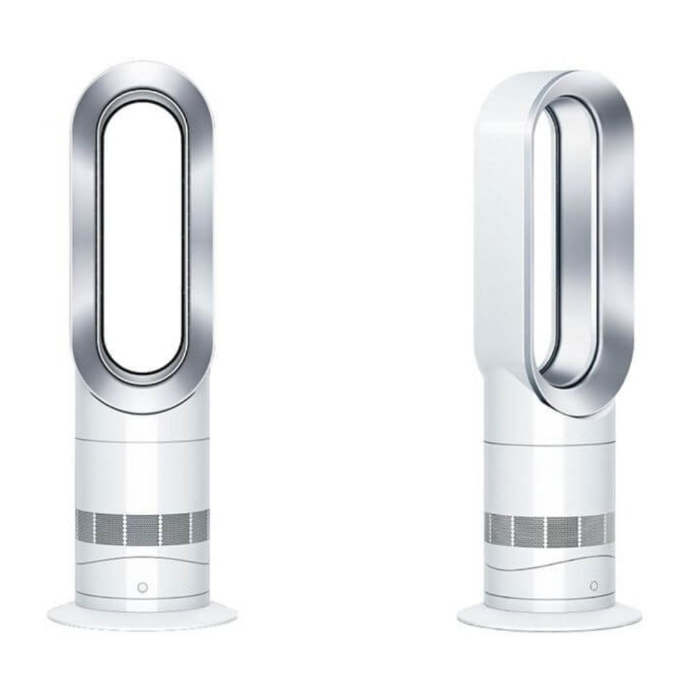 Dyson AM09 Hot+Cool Jet Focus fan heater in white/nickel 473399-01