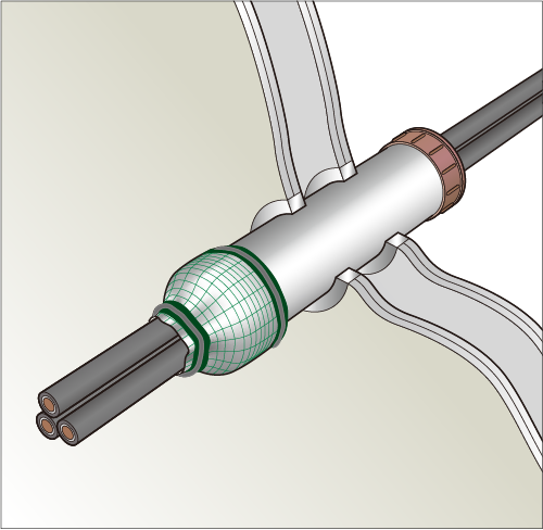耐火テープ電線管タイプ（地震対策品）