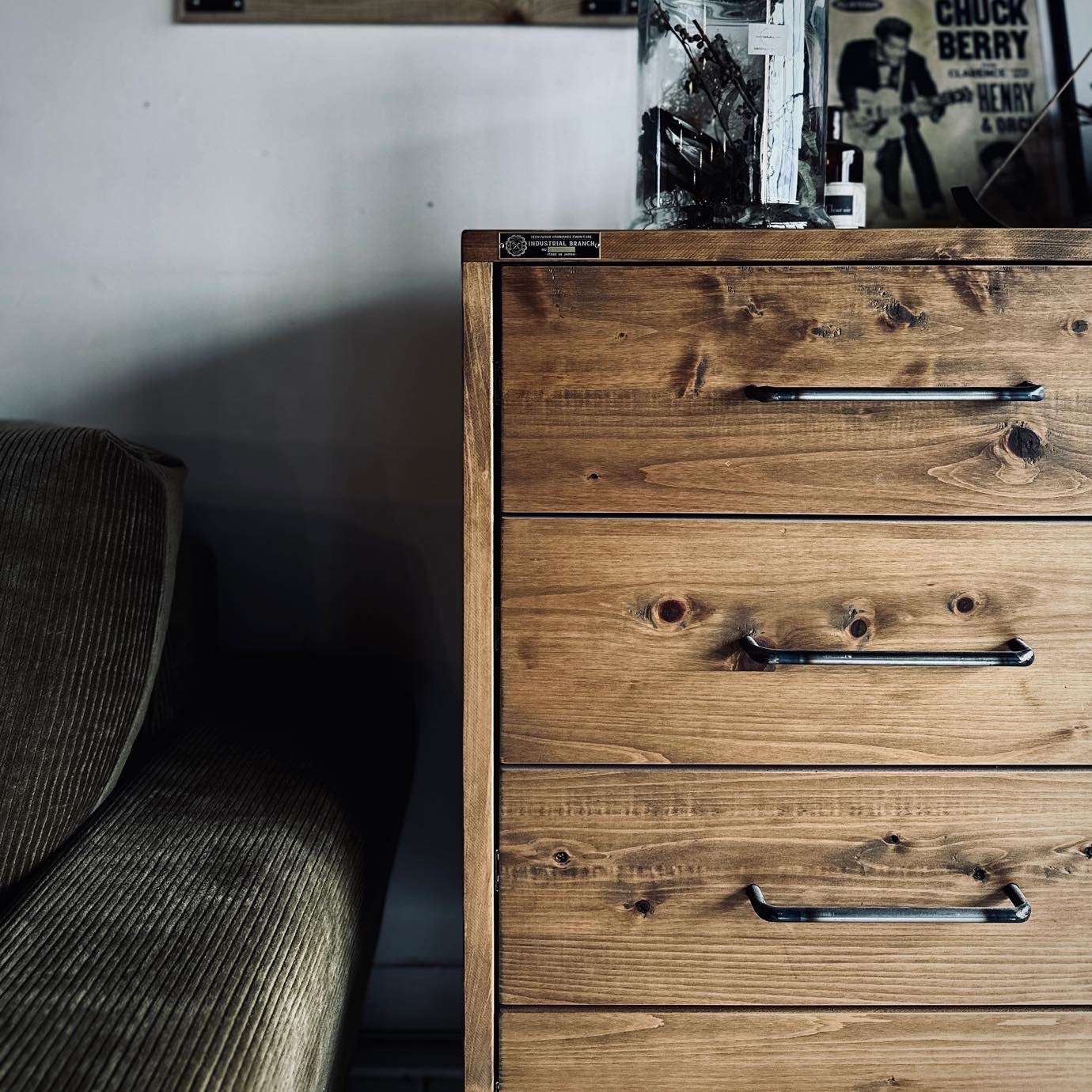 C-MODEL IRON WOOD CHEST-SH-043 / 大阪・堀江・家具屋・ヴィンテージ