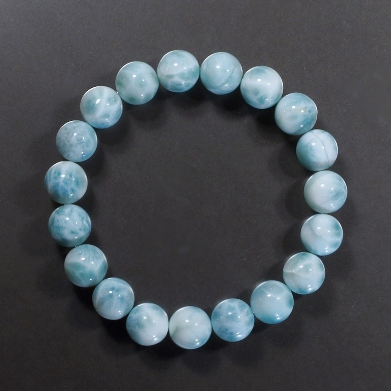 3A]ラリマーブレスレット（約10.5mm玉） - 埼玉県吉川市の天然石専門店