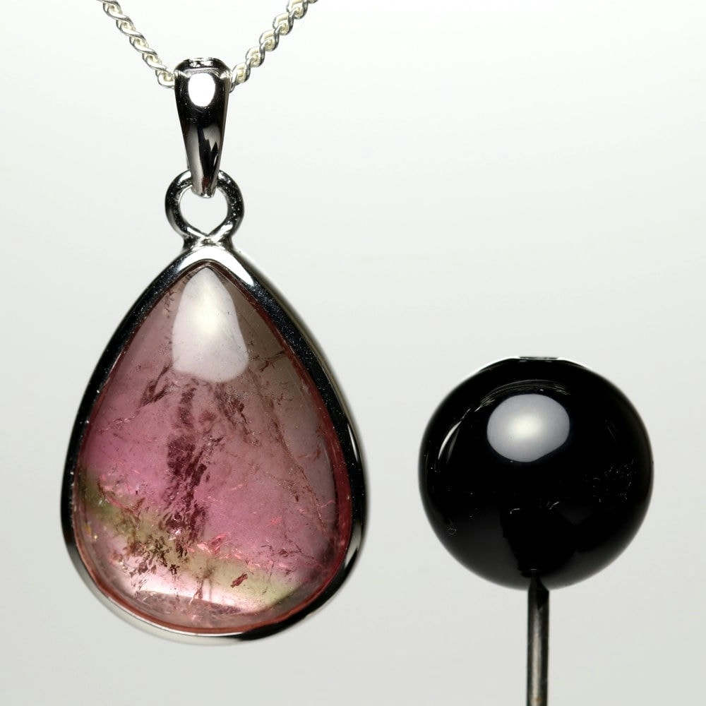 ブラジル産]バイカラートルマリンペンダントトップ（シルバー925