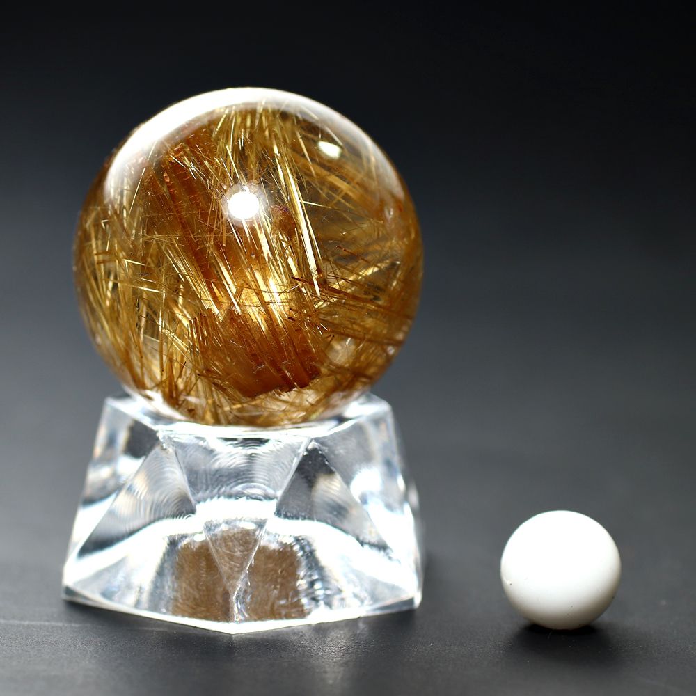 15,000→10,000 ゴールデンルチルクオーツ30mm勾玉 15,000→10,000