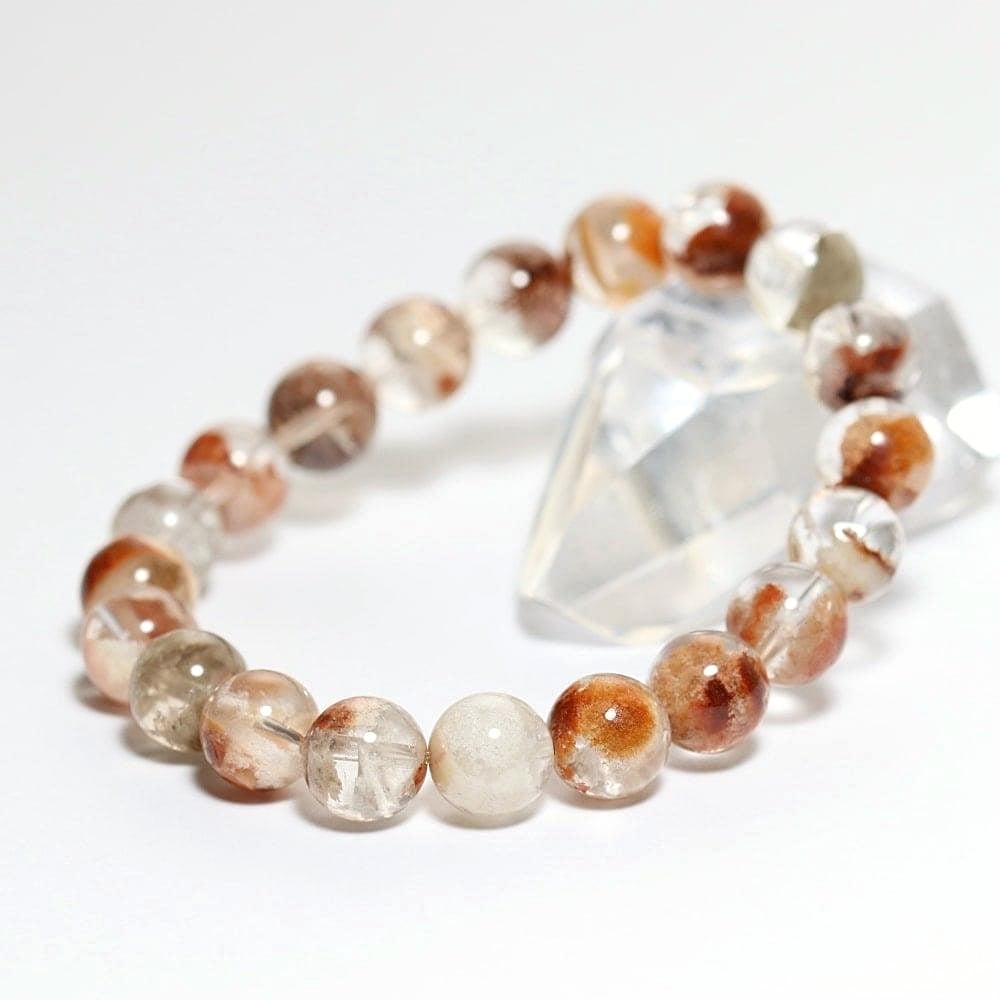 高品質]ガーデンクォーツブレスレット/ガーデン水晶（約10mm玉